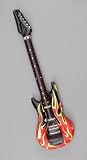 Inflatable Blow up Guitar - 103cm - Flame Design Party Decoration