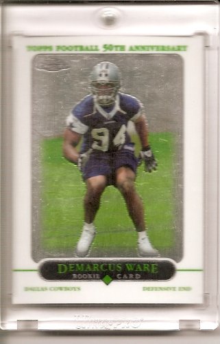 2005 Topps Chrome DeMarcus Ware Dallas Cowboys Football Rookie Card #213 - Mint Condition - Shipped in Protective Acrylic Display Case !!