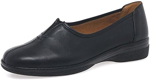 Gabor Women's Alice Leather Wide Fit Shoes 5.5 C (M) UK/ 7.5 B(M) US Black