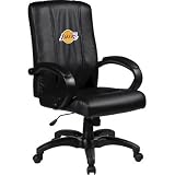 Home Office Chair with NBA Logo Panel Team: Los Angeles Lakers