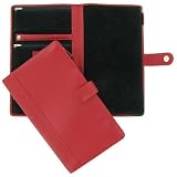 Red Leather Travel Jewelry Case