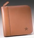 Dallas Cowboys Tan Square Leather CD Case