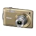 Nikon Coolpix S3300 Digitalkamera (16 Megapixel, 6-fach opt. Zoom, 6,7 cm (2,7 Zoll) Display, bildstabilisiert) gold