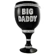 BLACK GLASS PIMP P I M P CUP CLEAR LETTERS "BIG DADDY"