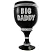 BLACK GLASS PIMP P I M P CUP CLEAR LETTERS 