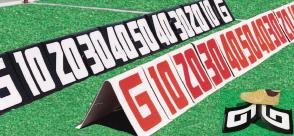 Budget Collapsible Sideline Markers Red on White, set of 22 by Olympia
