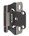 Amerock BP7566-ORB Self-Closing, Partial Wrap, 1/4-Inch Overlay Hinge, Oil Rubbed Bronze