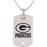 Team Titanium Green Bay Packers Stainless Steel Dog Tag