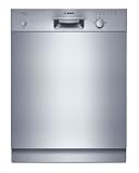 Bosch SGU44E98EU Teilintegrierbarer Geschirrspüler / AA / 17 L / 1.15 kWh / 59.8 cm / Edelstahl / AquaStopp