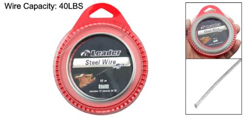 Como 10M 40LBS Fish Fishing Steel Wire Pool 0.55MM Diameter