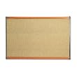 Prestige Bulletin Board, Graphite-Blend Cork, 36 x 24, Cherry Frame