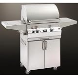 Fire Magic Gas Grills Aurora A530 Propane Gas Grill W One Infrared Burner & Single Side Burner On Cart