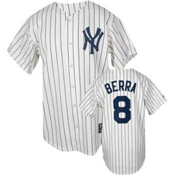 Yogi Berra Yankees Pinstripe Cooperstown Replica Jersey - Size 52 - XL