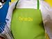 CHEFSKIN PERSONALIZED MONOGRAM GINGHAM DELUXE APRON choose name, font and thread color, on any gingham deluxe apron ships in 1 day!