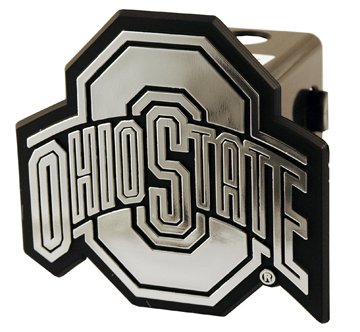 Ohio State Silver Trailer Hitch Cap (For 2