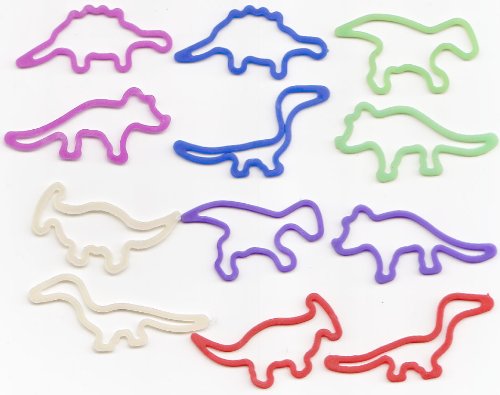 Fun Shaped Bandz - Dinosaurs (12 Pcs)