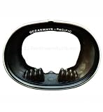 Oceanways Classic Pacific Mask Black Rubber