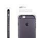 Bon Venu® Elastic Cushion iPhone 6/6s Plus Case(5.5 Inch) Crystal Clear TPU Protection Cover with Bumper Scratch-Resistant Shock-Absorbing for iPhone6/6s Plus Transparent Gray Case
