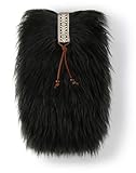 Uwaduhi Wapi ~ Black Faux Fur Boot Cover / Boot Sleeve