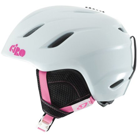 Giro 2014/15 Youth Nine Jr Winter Snow Helmet (White Bunnies - M)