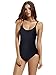 Zeraca Women's Athletic Thin Strap Back One Piece Swimsuit