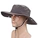 ISEYMI Outdoor cowboy hat Wide Brim Caps Sun Block Fishing Hat