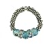 Silver Aqua Stretch Ring
