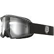 Fox Racing Main Empire Men's Off-Road Motorcycle Goggles Eyewear w/ Free B&F Heart Sticker Bundle - Clear
