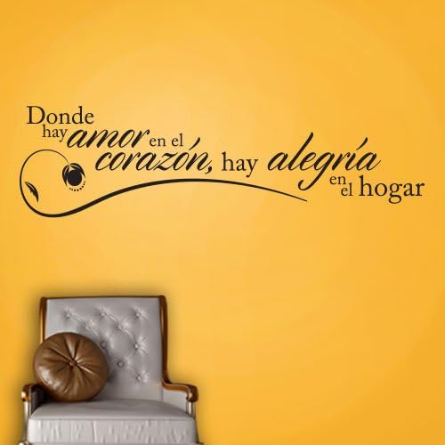 WBSL000003_48 Donde Hay 48 Inch Quote Vinyl Wall Decal