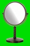 Review CHISUPPLY.COM JBZTP85 / Bronze Vanity Makeup Mirror Large 8