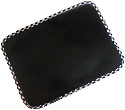 Missy MadeWell 33021 Chalkboard Placemats with Black Checkered Border, Set of 2