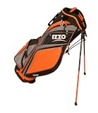 Izzo Targa Stand Bag (Black/Orange/Silver)