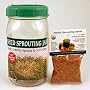 One Quart Glass Sprouter Jar w/ Sprouting Strainer Lid: Grow Sprouts: Includes 2 Oz. Organic Alfalfa Sprout Seeds & Sprouting Instructions