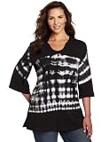 Neon Buddha Women's Plus-size Mod Keyhole Tunic Shirt