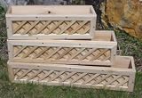 All Maine Bucket 581L 30 Inch Cedar Window Box with Lattice