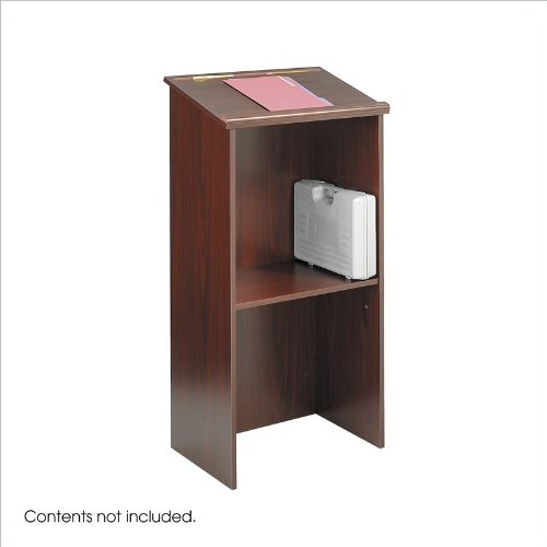 Safco Stand-Up Lectern Mahogany