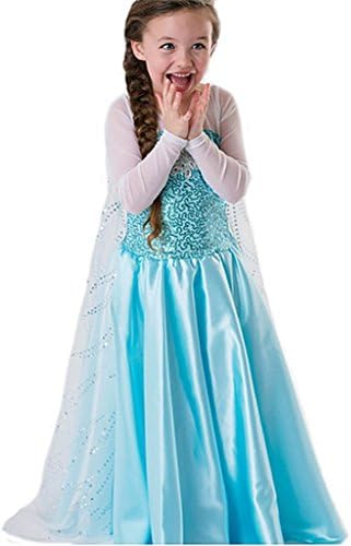 BJBJ® Girls' Princess Elsa Fancy Dress Costume
