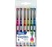 BAZIC Dayton Fashion Color Rollerball Pen with Metal Clip, Assorted, 6 Per Pack