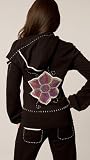 Twisted Heart Black Floral Hoodie