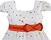 Sunny Fashion Girls Dress Short Sleeve Butterfly Dot School Uniform