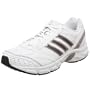 adidas Women's Duramo 2 Leather Running Shoe,White/Tin/Purple,9 M