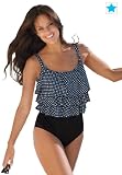 Woman Within Plus Size Swim 365 ruffled swimsuit