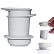 Walk�re Porzellan Tassenfilter wei� Dauerfilter Kaffeefilter Kaffeebereiter