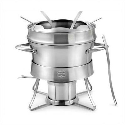 Calphalon Contemporary Stainless Fondue Set 5-c.