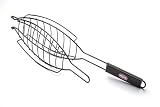 Outdoor Living : Kingsford KNS74 Fish Basket with 26-inch Hardwood Handle and Stabilizer Bars