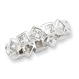 Sterling Silver CZ Band