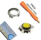 Sunshine Yellow Blackberry Trackball / Joystick / Navigate / Pearl / Ring Repair Replacement Fix Fixing for Rim Blackberry Pearl 8100 8130 Curve 8300 8310 8320 8800 8820 8830 plus easy open opening tool and microfiber cleaning cloth