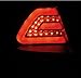 ZMAUTOPARTS LED Bar Tube Signal Tail Brake Lights Rear Lamps Black For 2006-2013 Chevy Impala