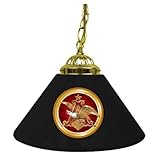 Trademark Anheuser Busch A & Eagle 14 Inch Single Shade Bar Lamp, Black