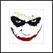 Poster - Batman Poster Kunstdruck und Kunststoff-Rahmen - The Dark Knight, Joker, Grinsen von Joker